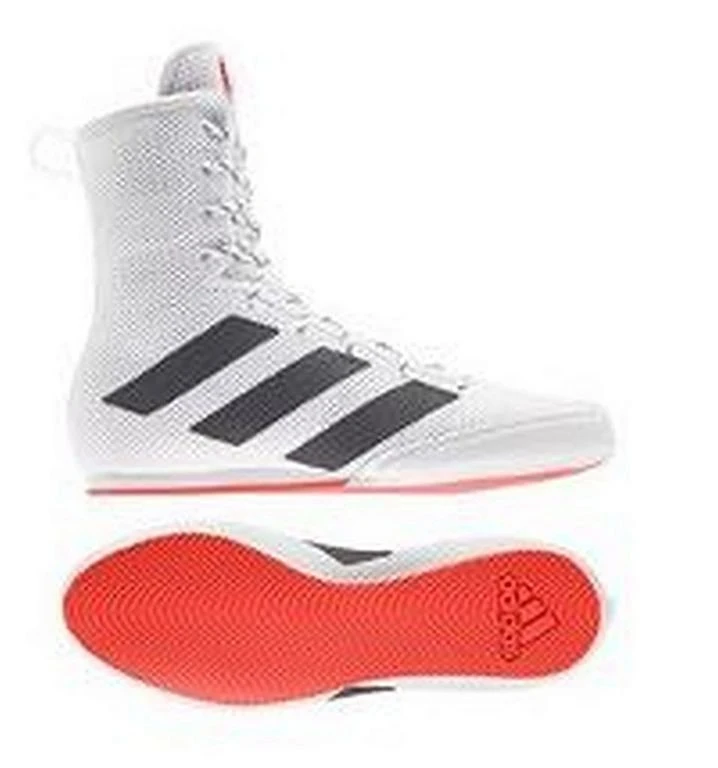 Adidas Botas Boxeo Box Hog 3 Bianco-Grigio 1 Adidas Botas Boxeo Box Hog 3 Bianco-Grigio