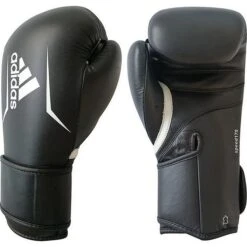 Adidas Speed 175 Boxing Gloves Black-White -Ronin Wear adidas speed 175 boxing gloves black white 4
