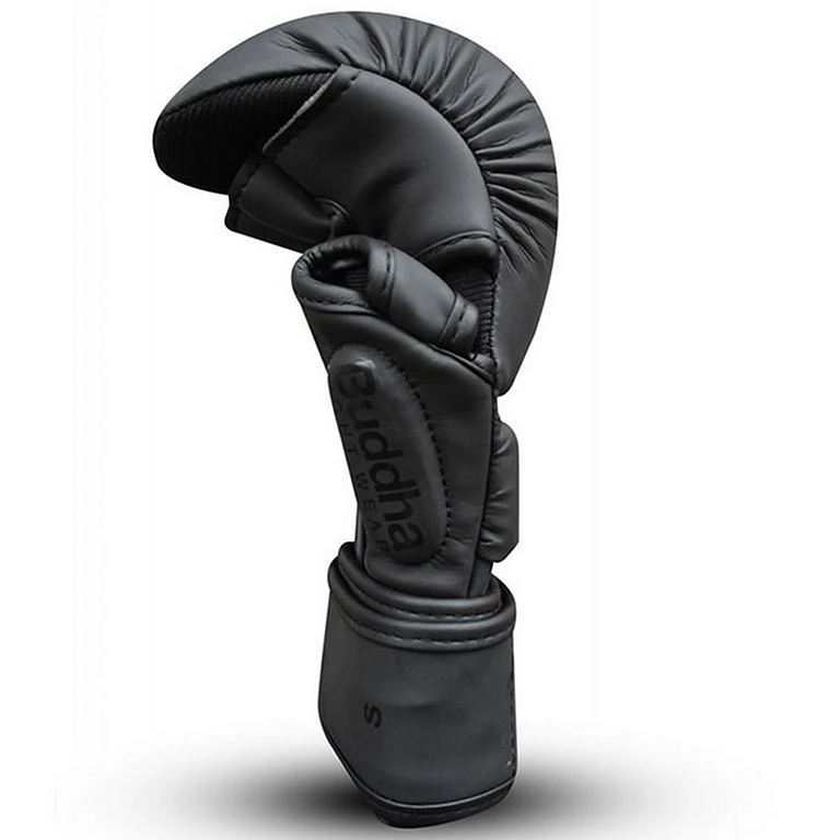 Buddha Competition Leather MMA Gloves Nero 2 Buddha Competition Leather MMA Gloves Nero - immagine 2