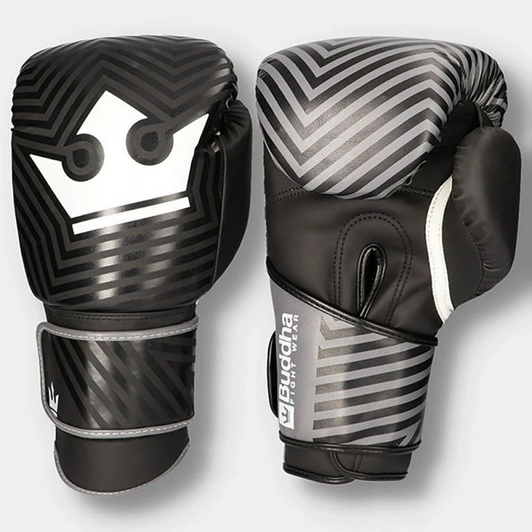 Buddha Fantasy Maze Boxing Gloves Nero-Bianco 3 Buddha Fantasy Maze Boxing Gloves Nero-Bianco - immagine 3