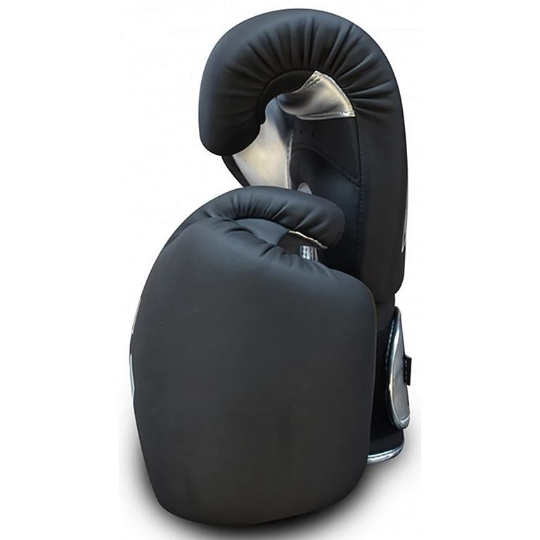 Buddha Top Fight Boxing Gloves Nero-Argento 2 Buddha Top Fight Boxing Gloves Nero-Argento - immagine 2