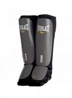 Everlast MMA Shinguards Nero-Grigio
