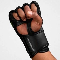 Hayabusa T3 MMA 4oz Gloves Nero-Grigio -Ronin Wear hayabusa t3 mma 4oz gloves black grey 3