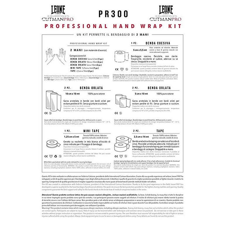 Leone 1947 Pro Hand Wrap Kit Bianco 3 Leone 1947 Pro Hand Wrap Kit Bianco - immagine 3