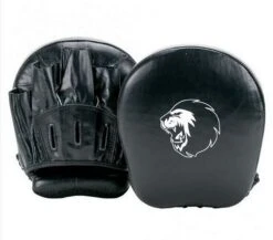 Super Pro Combat Gear Leather Focus Target Mitts Nero