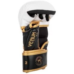 Venum Challenger 3.0 Sparring Gloves Bianco-Oro -Ronin Wear venum challenger 30 sparring gloves white gold 4