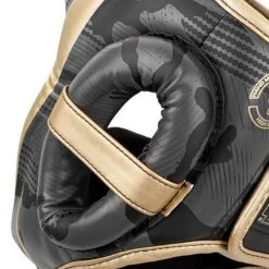 Venum Elite Boxing Helmet Grigio-Oro -Ronin Wear venum elite boxing helmet grey gold 3