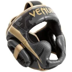 Venum Elite Boxing Helmet Grigio-Oro -Ronin Wear venum elite boxing helmet grey gold 4