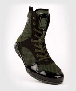 Venum Elite Boxing Shoes Verde-Nero