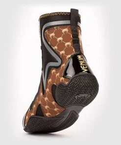 Venum Elite Evo Boxing Shoes Nero-Marrone -Ronin Wear venum elite evo boxing shoes black brown 3