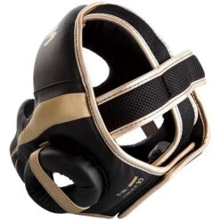 Venum Elite Headgear Nero-Oro -Ronin Wear venum elite headgear black gold 6