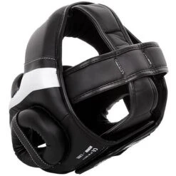 Venum Elite Headgear Nero-Bianco -Ronin Wear venum elite headgear black white 3