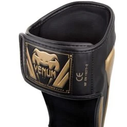 Venum Elite Standup Shinguards Nero-Oro -Ronin Wear venum elite standup shinguards black gold 3