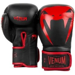 Venum Giant 2.0 Pro Boxing Gloves Velcro Nero-Rosso -Ronin Wear venum giant 20 pro boxing gloves velcro black red 3