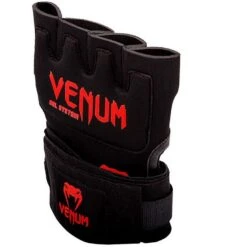 Venum Kontact Gel Glove Wraps Nero-Rosso -Ronin Wear venum kontact gel glove wraps black red 3
