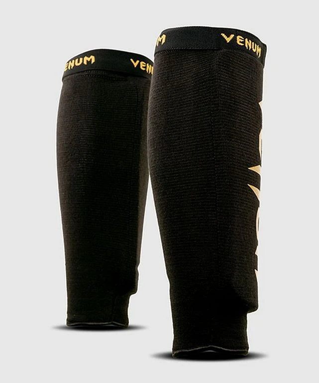 Venum Kontact Shin Guards Simple Nero-Oro 2 Venum Kontact Shin Guards Simple Nero-Oro - immagine 2