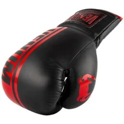 Venum Shield Pro Boxing Gloves Velcro Nero-Rosso -Ronin Wear venum shield pro boxing gloves velcro black red 4