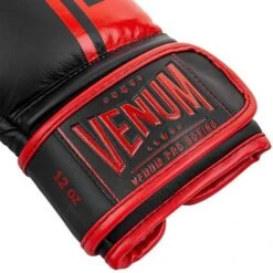 Venum Shield Pro Boxing Gloves Velcro Nero-Rosso -Ronin Wear venum shield pro boxing gloves velcro black red 5